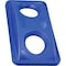 Global Industrial Recycling Bottle & Can Lid, Blue, Plastic, 20 W/Dia 261905BL - alternate 4